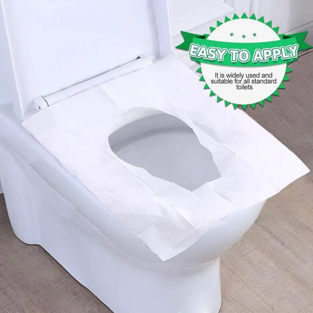 Alt view image 4 of 7 - Toilet Seat Covers Disposable, 110pcs Flushable Travel Disposable Toilet Seat Covers for Adults Kids Potty Training, Travel Essential Accessories for Airplane, Road Trips, Camping