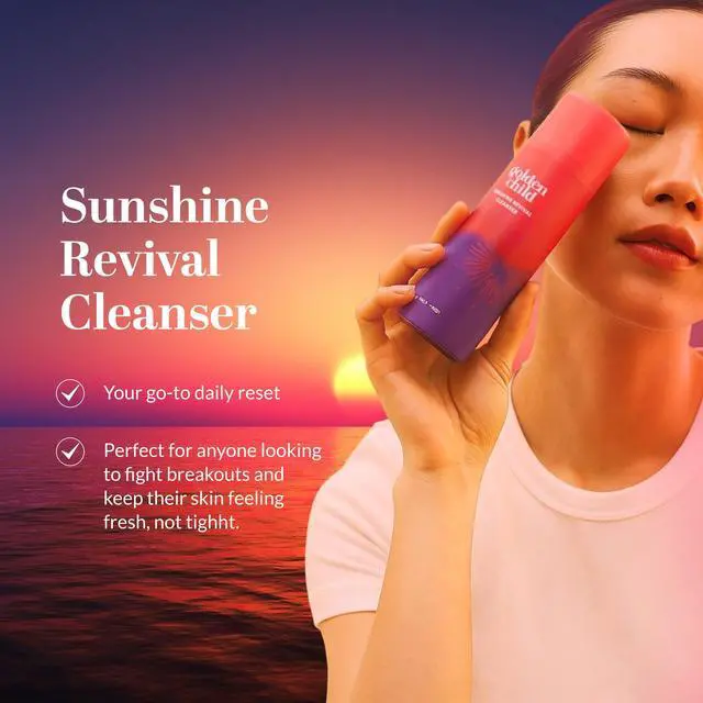 Alt view image 4 of 7 - Sunshine Revival Cleanser | Daily Cleanser for Sensitive Skin & combination Skin | Deep Cleans & Fights Breakouts | 100 ml / 3.38 oz