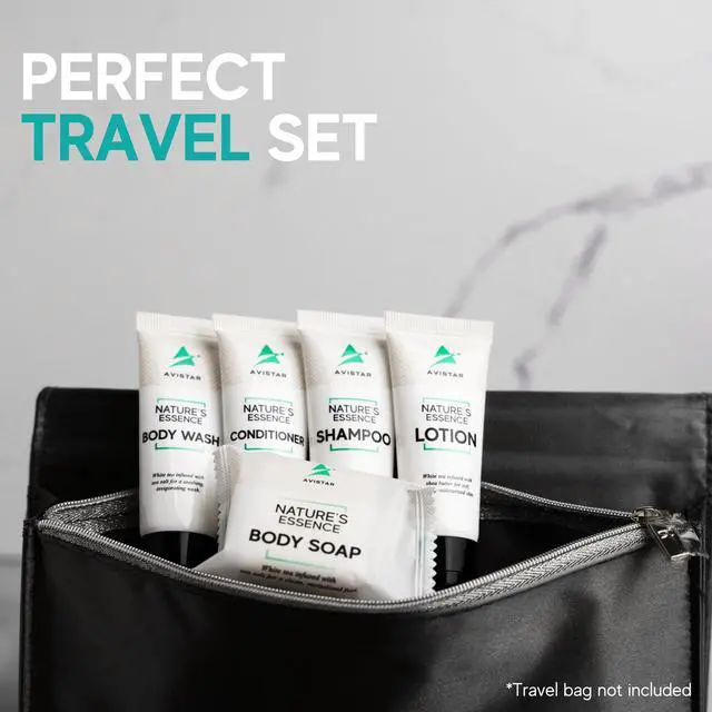 Alt view image 3 of 7 - 90 Piece Hotel Soap & Bulk Toiletries - Travel Essentials for BnB Hosts & Guests - Hotel Shampoo & Conditioner Supplies for Guests, Hotel Toiletries Bulk Set, Mini Bulk Travel Size Toiletries