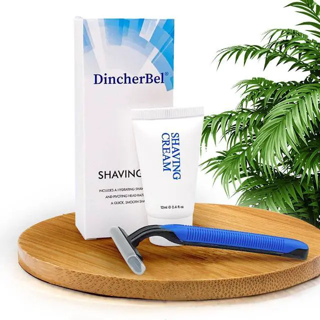 Alt view image 2 of 6 - Shave Kit in Bulk, Smooth Shave Disposable Razor and Cream(12g), Individually Wrapped Toiletries Amenities for Hotel, Airbnb, Homeless, Shelter, Camping and Travel (50 Pack)