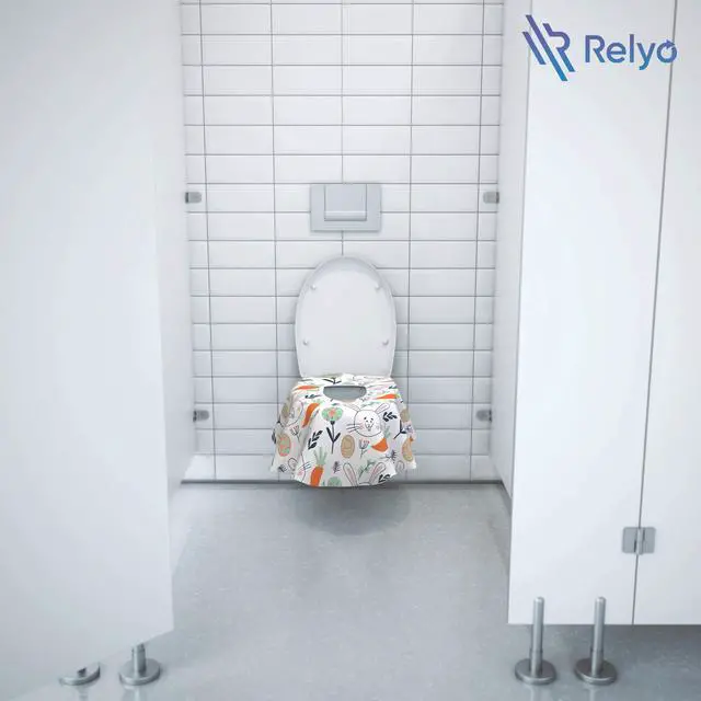 Alt view image 7 of 7 - Disposable Toilet Seat Cover for Travel 20 Pack with Covers Wrapped in Sets of 2, Non-Flushable Liners, Fits Most Seats Kids, Toddlers, Adults (Bunny, 20)