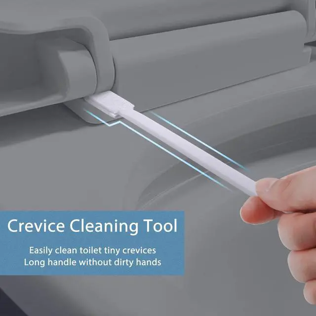 Alt view image 2 of 7 - 40Pcs Disposable Crevice Cleaning Brushes for Small Spaces, Detail Gaps Scrub Cleaner Brush Set for Toilet Bowl Corner, Household Cleaning Tool Supplies for Window Track, Door Grooves, Vent Fan
