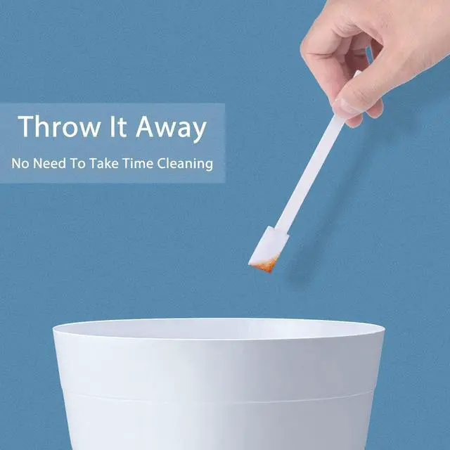 Alt view image 6 of 7 - 40Pcs Disposable Crevice Cleaning Brushes for Small Spaces, Detail Gaps Scrub Cleaner Brush Set for Toilet Bowl Corner, Household Cleaning Tool Supplies for Window Track, Door Grooves, Vent Fan
