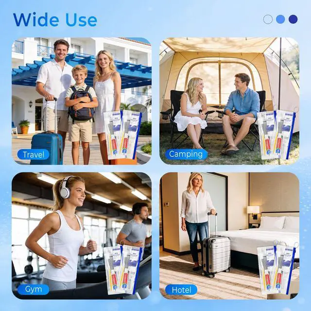 Alt view image 5 of 7 - 50 Sets Personal Hygiene Kit Bulk,Yellow Travel Size Basic Toiletry Supplies Disposable Toothbrushes with Toothpaste Floss Comb Soap Cover Set for Homeless,Guests,Church
