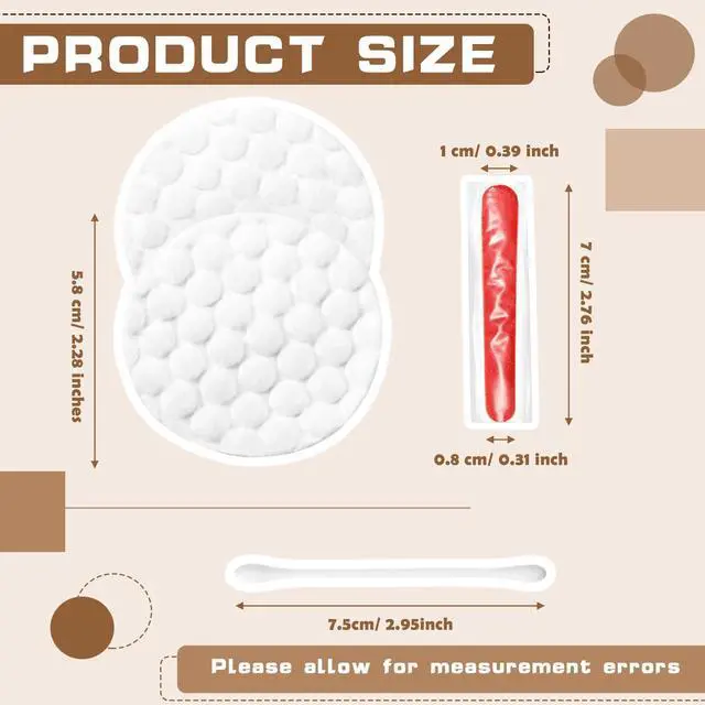 Alt view image 2 of 7 - 100 Set Hotel Vanity Kit Individually Wrapped Hotel Amenities Disposable Travel Size Hospitality Supplies, Include Cotton Pads, Cotton Swabs, Nail File for Motels Makeup Toiletry Shelter