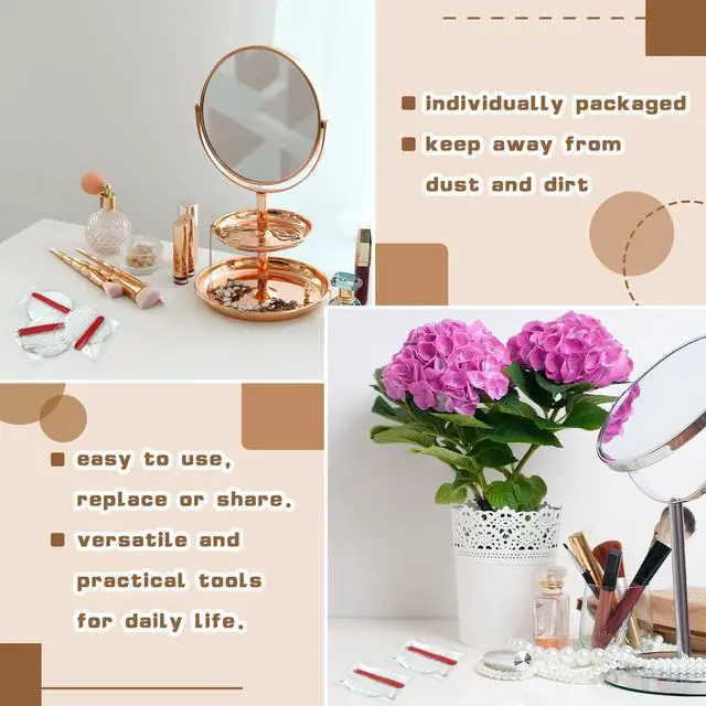 Alt view image 6 of 7 - 100 Set Hotel Vanity Kit Individually Wrapped Hotel Amenities Disposable Travel Size Hospitality Supplies, Include Cotton Pads, Cotton Swabs, Nail File for Motels Makeup Toiletry Shelter