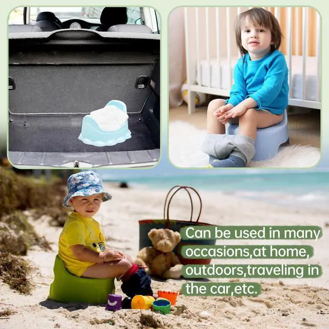 Alt view image 6 of 7 - 100 Pack Potty Chair Liners with Drawstring,Training Toilet Seat Potty Bags,Disposable Cleaning Bag for Kids Toddler Adults Pet Outdoors(44 x 24 cm)