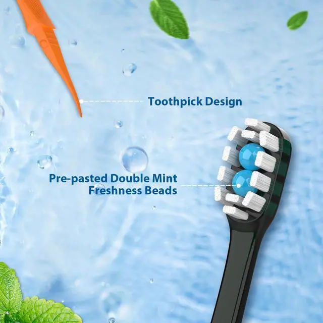 Alt view image 3 of 7 - 12Pack Disposable Toothbrushes with Toothpaste + Pick + Floss + Tongue Scraper 5-in-1 Mini Prepasted Travel Toothbrush for Hotel Camping Flight Car Single Use Portable Individually Wrapped | Mint