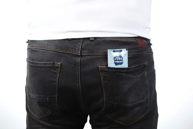 Alt view image 3 of 5 - PureFresh Wet Wipes Flushable Individually Wrapped for Travel 40 Singles