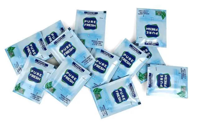 Alt view image 2 of 5 - PureFresh Wet Wipes Flushable Individually Wrapped for Travel 40 Singles