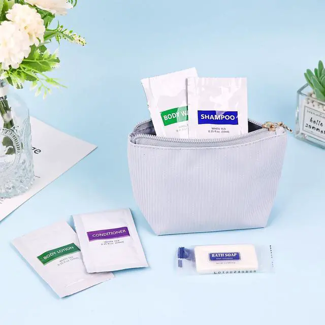 Alt view image 5 of 7 - 5IN1 Toiletries Bulk Travel Size Set(100 Pcs) 5-Piece Set: 20pcs Travel Size Body Wash, 20pcs Hotel Shampoo, 20pcs Mini Conditioner, 20pcs Body Lotion, 20psc Bar Soap, Bulk Mini Guest Amenities Supply