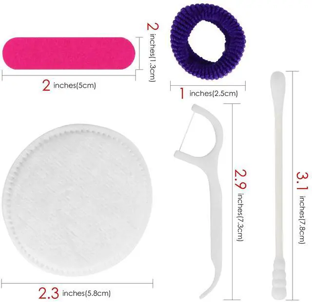 Alt view image 3 of 6 - 50 Pack 5-in-1 Disposable Vanity Kit - Individually Wrapped Guest Toiletries & Hotel Amenities for Vacation Rentals, Motels and Charity Kits