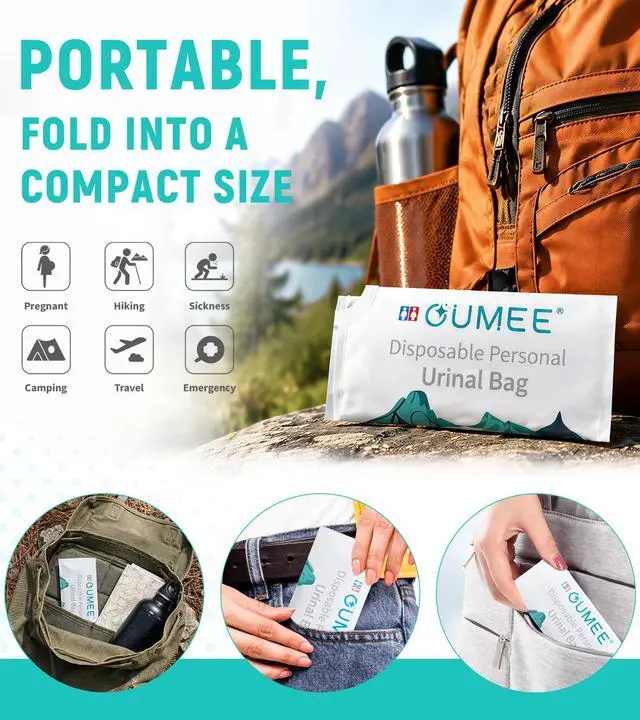 Alt view image 5 of 7 - 8/12/20/23/28 Pcs Emergency Disposable Urinal Bags, 700 ML Camping Pee Bags Unisex Urine Bag Vomit Bag for Travel Traffic Jam Portable Toilet Bag for Men Women (12)