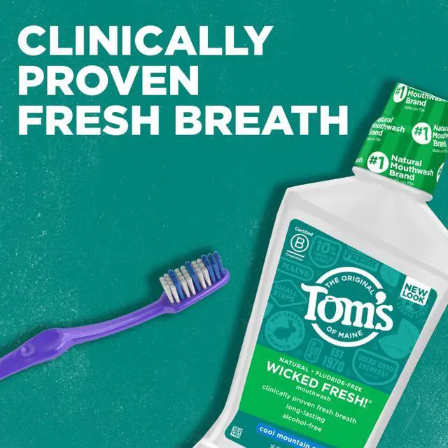 Alt view image 2 of 7 - Natural Wicked Fresh Alcohol-Free Mouthwash, Cool Mountain Mint, 16 oz. 6-Pack (Packaging May Vary)