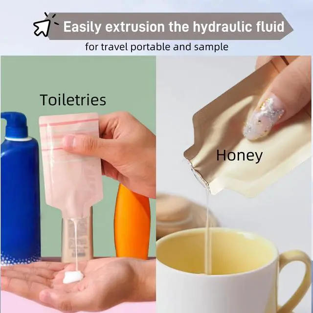 Alt view image 5 of 7 - Disposable Mylar Bags Powder Sample Pouch Pink 1.97x4.33 inch 100 Pcs