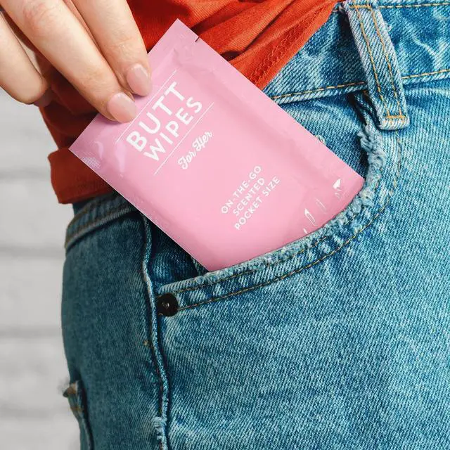 Alt view image 2 of 7 - Wet Travel Wipes - Individually Wrapped Packets for On-the-Go - Flushable Wipes for Adults - Aloe Vera Scented Travel Toiletries & Purse Essentials - 100 Count, Pink