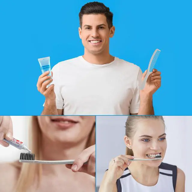 Alt view image 4 of 7 - 48 Sets Basic Toiletry Kits Homeless Care Package Supplies Personal Hygiene Kits Bulk Include Disposable Toothbrush Toothpaste 30 Ml Shampoo Comb Bath Soap for Women Men Travel Charity Hotel