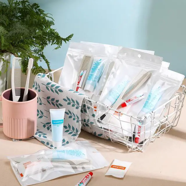 Alt view image 6 of 7 - 48 Sets Basic Toiletry Kits Homeless Care Package Supplies Personal Hygiene Kits Bulk Include Disposable Toothbrush Toothpaste 30 Ml Shampoo Comb Bath Soap for Women Men Travel Charity Hotel