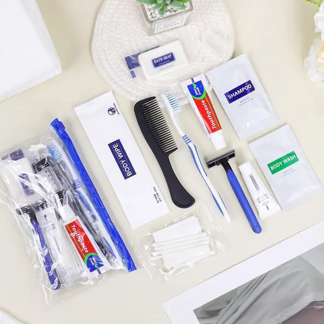 Alt view image 6 of 7 - Basic Toiletry Kits, Individually Packed, Personal Hygiene Bulk Homeless Care Package Supplies, Travel Size for Men Women Charity, Disposable Toothbrushes With Toothpaste Set
