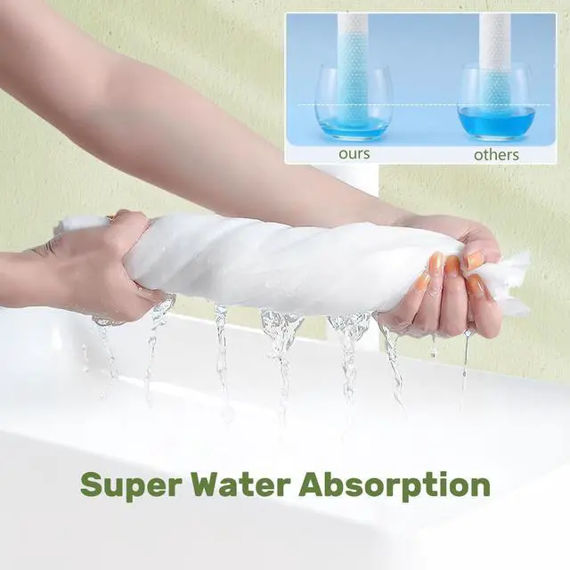 Alt view image 4 of 6 - Disposable Bath Towels, 25 Pack 55" x 27.5" Ultra-Soft and Quick Dry Bath Towel, Portable Salon Towels for Travel Sauna Spa Beach Gym