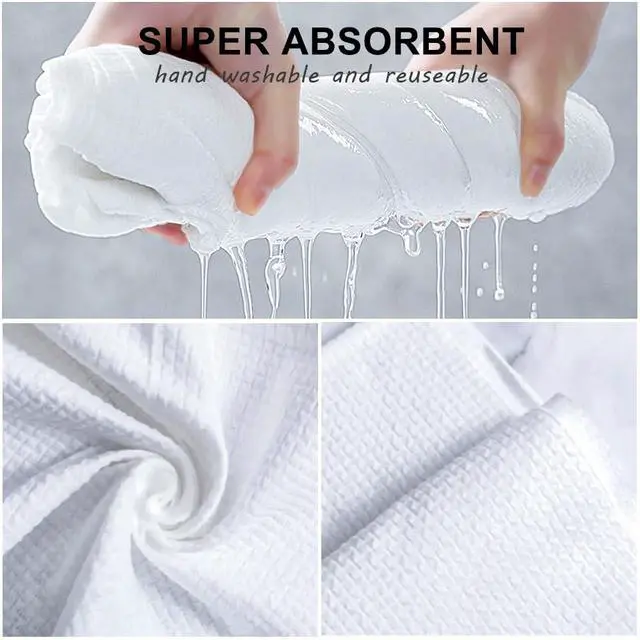 Alt view image 4 of 7 - Disposable Bath Towels 5 PCS Large Portable Bath Towels for Travel,55 x 27.5 inch Soft Big Body Towel,Washcloth for Hiking Camping Hotel Bathroom, Individually Packed