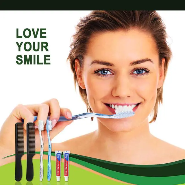 Alt view image 4 of 7 - 50 Pack Disposable Toothbrushes with Toothpaste and Comb for Homeless Individually Wrapped,10g Travel Toothpaste,7inch Black Hair Comb, Bulk Toothbrush for Hotel,AirBnb,Shelter,Charity