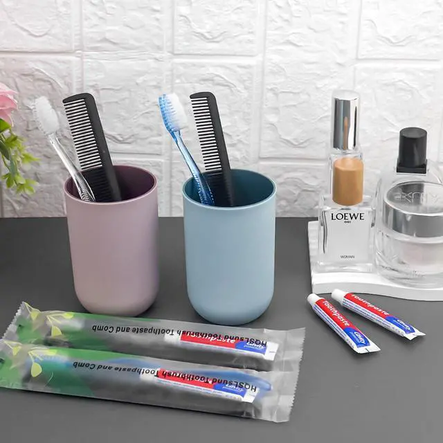 Alt view image 5 of 7 - 50 Pack Disposable Toothbrushes with Toothpaste and Comb for Homeless Individually Wrapped,10g Travel Toothpaste,7inch Black Hair Comb, Bulk Toothbrush for Hotel,AirBnb,Shelter,Charity