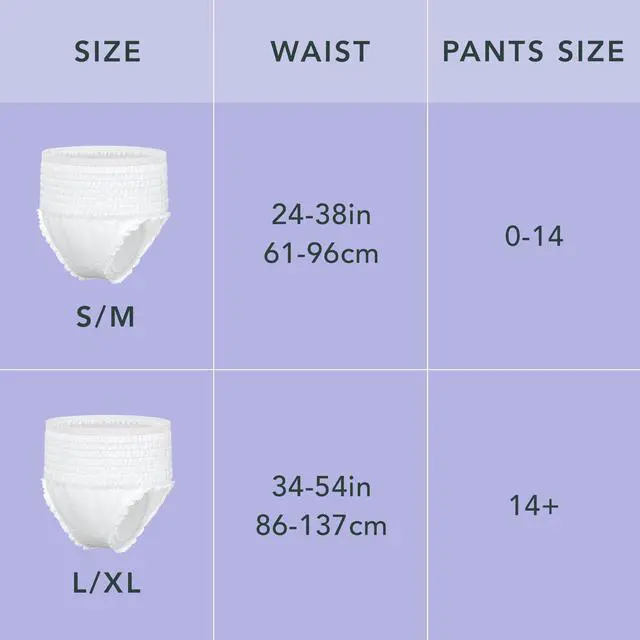 Alt view image 7 of 7 - Disposable Underwear for Women, Organic Cotton Cover - Incontinence Pads, Postpartum Essentials, Disposable Underwear, Unscented, Maximum Coverage (Size S-M, 12 Count)