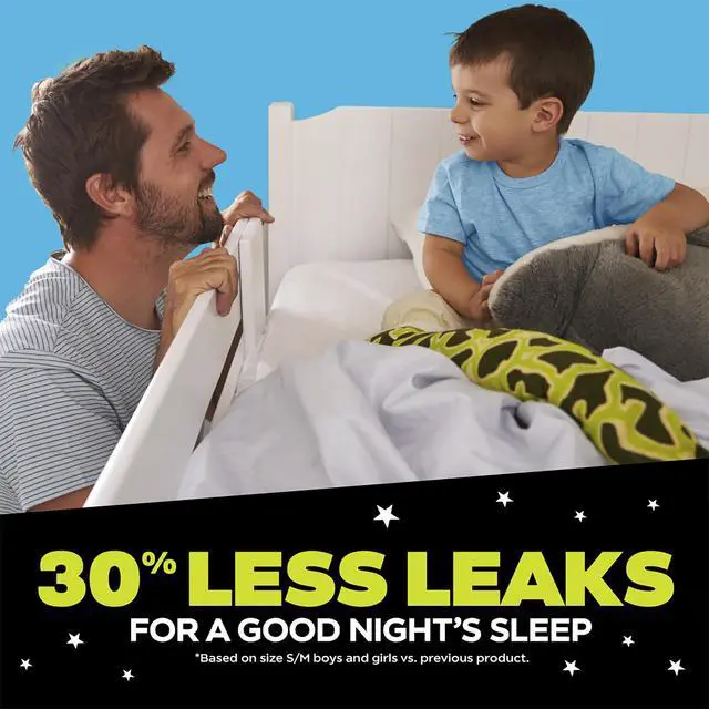 Alt view image 3 of 7 - Boys Bedwetting Nighttime Underwear, Size L Pull Ups for Boys (64-95+ lbs), 68 Count, Training Pants, Overnight Underwear Kids, Ultra Absorbent, Hypoallergenic