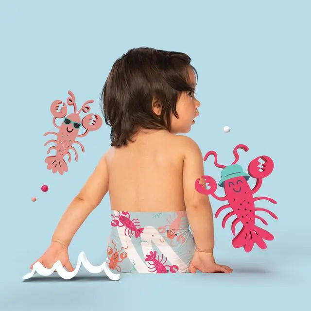 Alt view image 4 of 7 - Premium Swim Diapers I Affordable and Eco-Friendly Disposable Swim Dipes for Babies and Kids I Size Medium