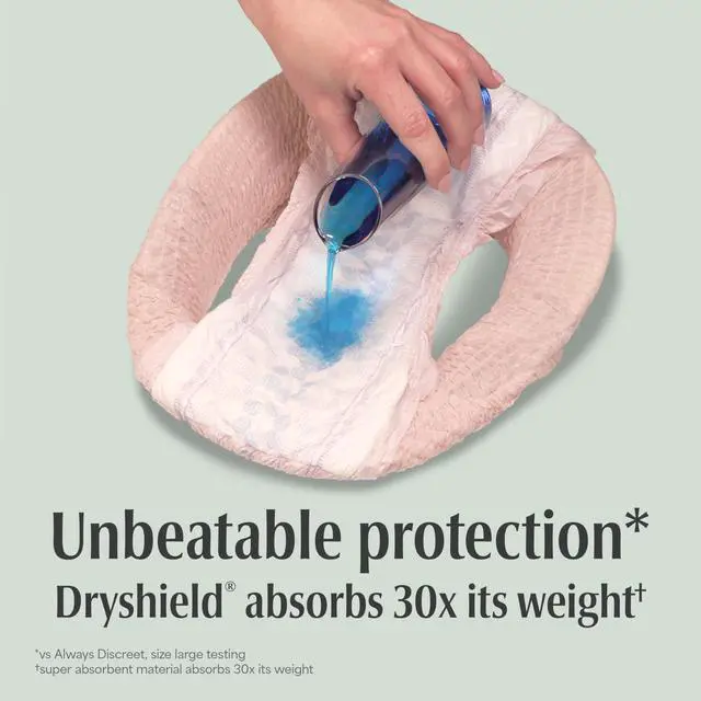 Alt view image 5 of 7 - Fresh Protection Adult Diapers, Incontinence Underwear for Women, Disposable, Maximum, Small, Blush, 80 Count (2 Packs of 40), Packaging May Vary