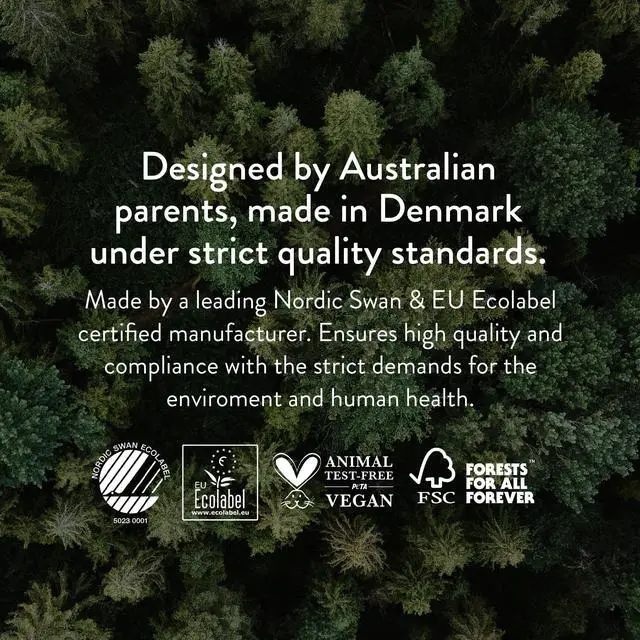 Alt view image 7 of 7 - Baby Diapers, Size 1 XS (4-9 lb) - 1 Bag of 32 - Non Toxic, Eco-Friendly, High Absorbency, Overnight Use, Ultra Slim & Soft - Made in Denmark