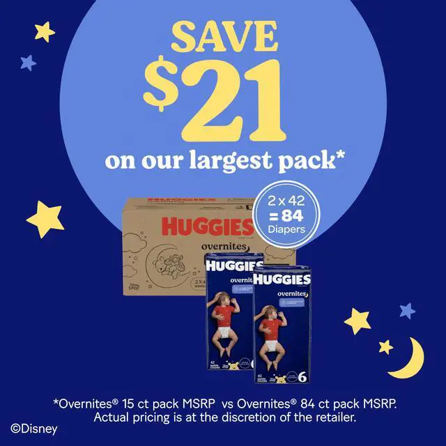 Alt view image 4 of 7 - Overnites Size 6 Overnight Diapers (35+ lbs), 42 Ct, Packaging May Vary