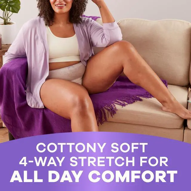 Alt view image 7 of 7 - Adult Diapers for Women, Incontinence Underwear, Postpartum Essentials, Disposable Briefs, Max Absorbency, Bladder Leak Protection, Large, 28ct