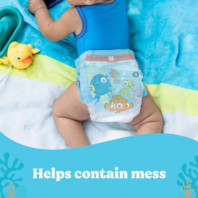 Alt view image 6 of 7 - Little Swimmers Disposable Swim Diapers, Size 5-6 (32+ lbs), 34 Ct (2 Packs of 17), Packaging May Vary