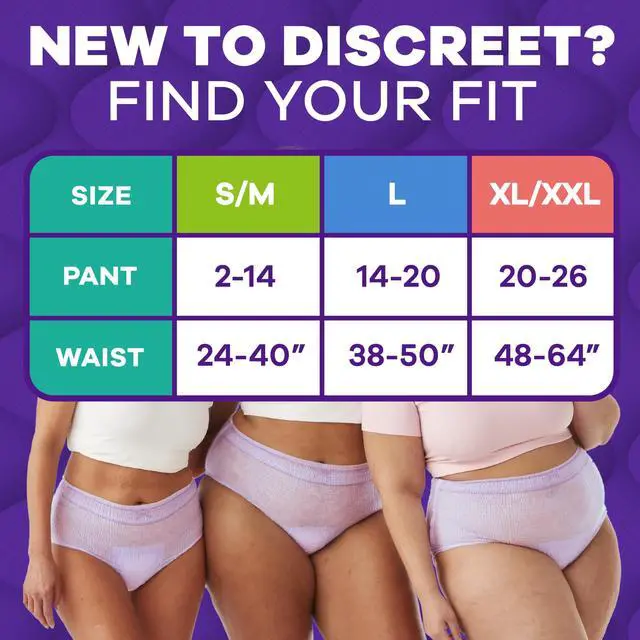 Alt view image 4 of 7 - MaxiProtect Adult Diapers for Women, Incontinence Underwear, Scented, Postpartum Essentials, Bladder Leak Protection, Disposable Briefs, Maximum Plus Absorbency, Size S/M, 68 Count