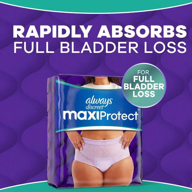 Alt view image 7 of 7 - MaxiProtect Adult Diapers for Women, Incontinence Underwear, Scented, Postpartum Essentials, Bladder Leak Protection, Disposable Briefs, Maximum Plus Absorbency, Size S/M, 68 Count