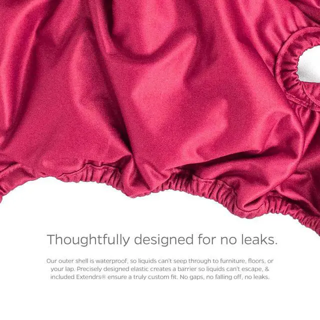 Alt view image 7 of 7 - Washable Dog Diapers (3pack) + Extendrs® of Durable Doggie Diapers, Premium Dog Diapers Female (Large, Princess)