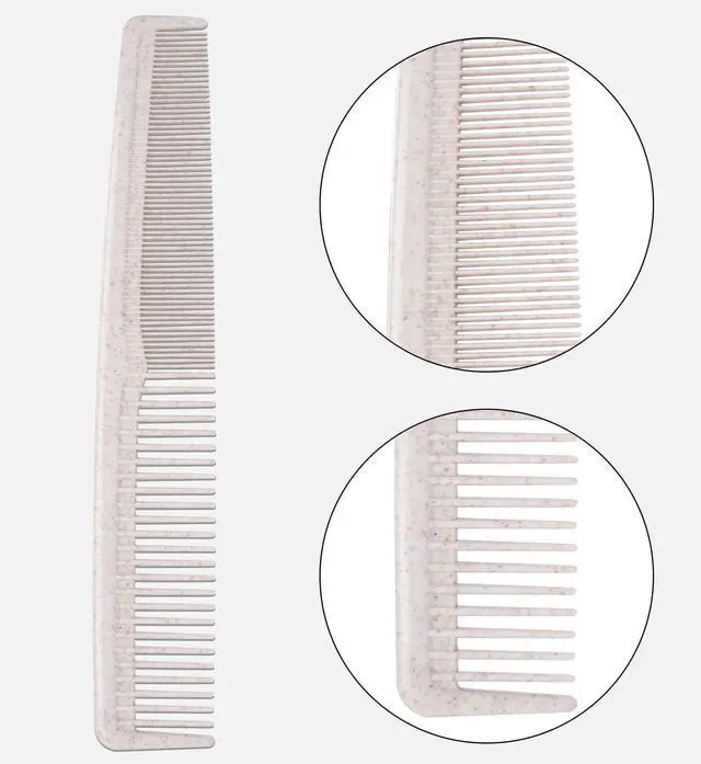 Alt view image 2 of 7 - Hair Combs Bulk, Disposable Wheat Straw Combs Individually Wrapped Combs for Hotel, Travel, Airbnb, Charity, Church, Homeless (Pack of 100)