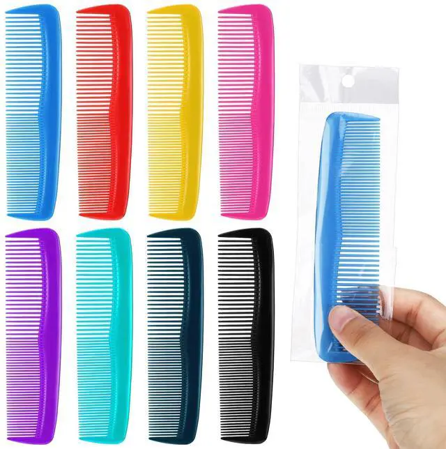 Main image of 100 Packs Combs Bulk Individually Wrapped Multicolor Disposable Travel Comb Bulk Hair for Hotel Small Combs Homeless Shelter Church(Multicolor)