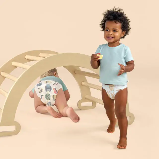 Alt view image 7 of 7 - Comfort Dry Disposable Daytime Diapers for Sensitive Skin, Hypoallergenic, All The Letters + It's a Pawty, Super Club Box, Size 5 (27 lbs), 84 Count