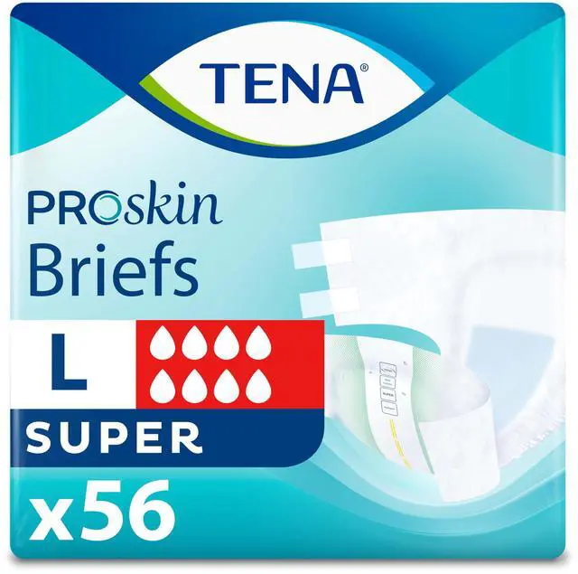 Main image of Proskin Super Absorbency Incontinence Adult Diapers, Unisex, L, 56 ct