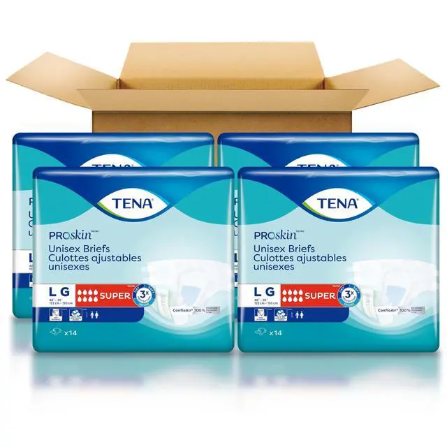 Alt view image 4 of 7 - Proskin Super Absorbency Incontinence Adult Diapers, Unisex, L, 56 ct