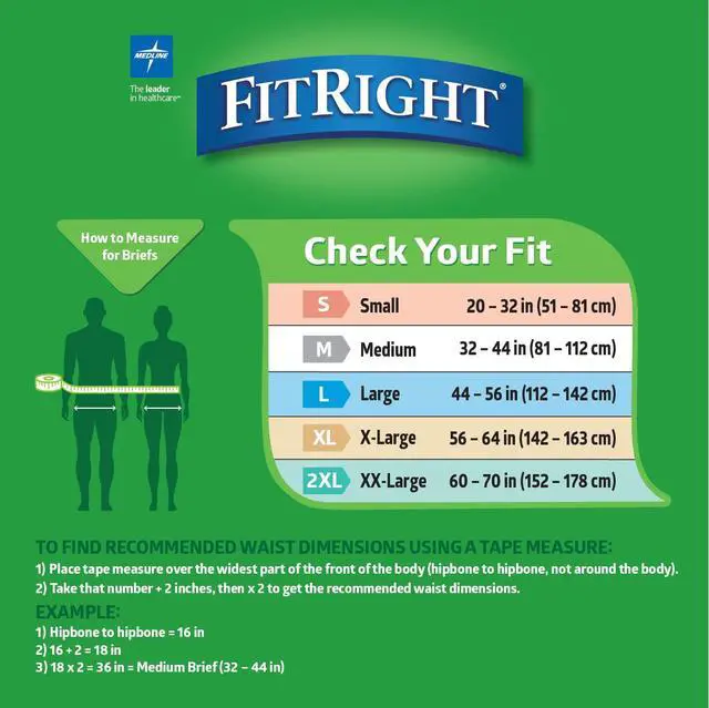 Alt view image 6 of 7 - Adult Diapers, Extra Heavy Absorbency, XL (Waist Size 56in-64in), 80 Count, OptiFit Incontinence Briefs for Men and Women, Disposable, Moisture Wicking, Leak Protection,