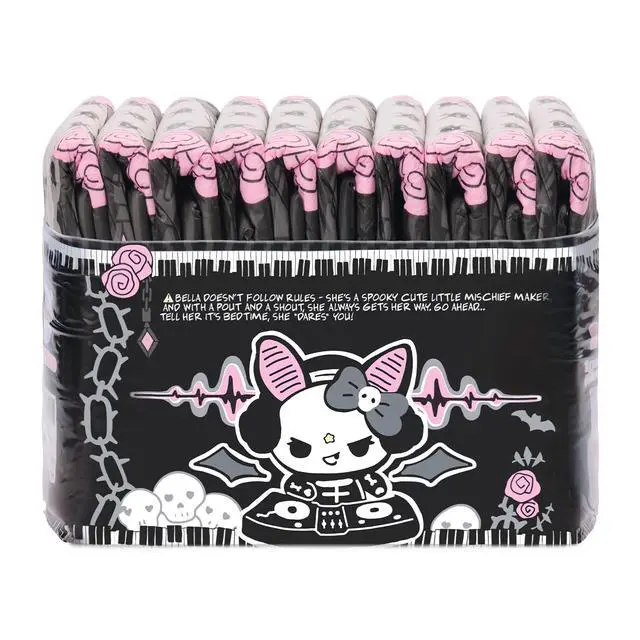 Alt view image 7 of 7 - Ultra Absorbent 7000 mL Adult Printed Diaper 10 Pieces - Goth Brat (Large 36"-48")