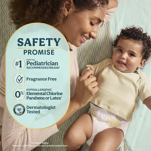 Alt view image 2 of 7 - Swaddlers Diapers, Size 3 (13-26 lbs), 136 Count, Fragrance Free, Hypoallergenic, Absorbent, Pediatrician Recommended, Skin Safe