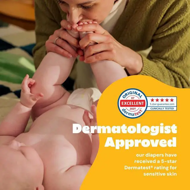 Alt view image 6 of 7 - Baby Diapers Size 3 (28 Count) - Plant Based Disposable Diapers for Day and Overnight Premium Leak Protection, Skin-Friendly Comfort with Soft Size 3 Diapers (16-28 lbs)
