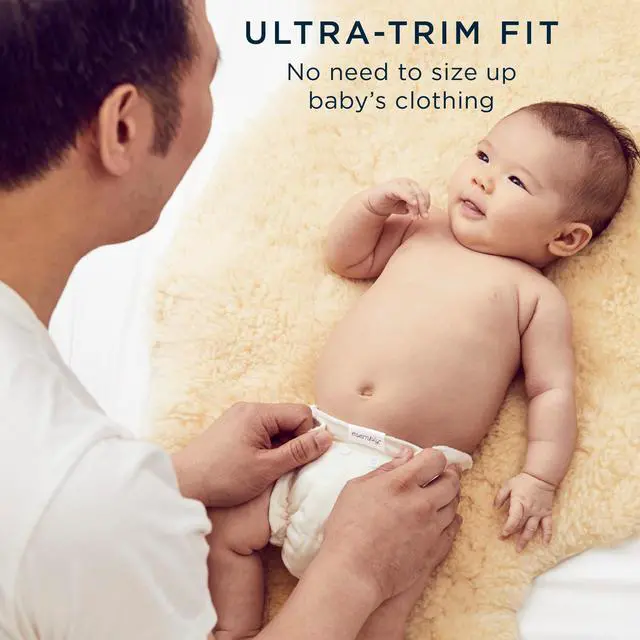 Alt view image 4 of 7 - Cloth Diaper Inner - Organic Cotton Fitted Diaper- Soft, Ultra-Absorbant, Trim-Fitting Layer to Pair with Waterproof Outer for Blowout-Proof Diapering - 3-Pack, Size 2 (18-35lbs)