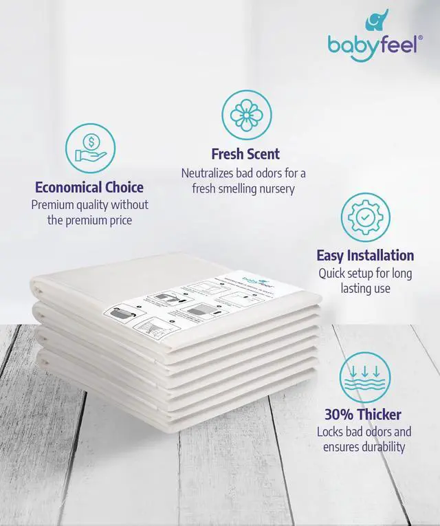 Alt view image 3 of 7 - Refills Compatible with DEKOR PLUS Diaper Pails | 4 Pack | Exclusive 30% Extra Thickness | Diaper Pail Refills with Powerful Odor Elimination | Fresh Powder Scent | Holds up to 2320 Diapers
