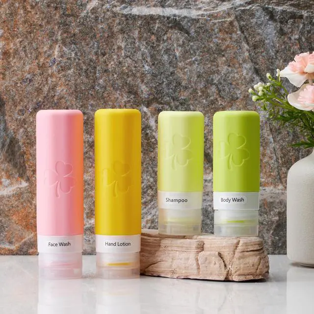 Alt view image 5 of 6 - 23 Pack Travel Bottles for Toiletries, TSA Approved Silicone Travel Size Toiletries with Toiletry Bag, BPA Free Leak Proof Refillable Travel Essentials for Liquids Shampoo Conditioner Lotion